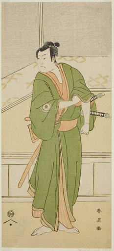 The Actor Iwai Hanshiro IV as Shirai Gompachi in the Play Gozen-gakari Sumo Soga, Performed at the Kawarazaki Theater in the Second Month, 1793