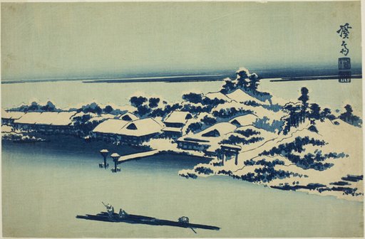 Snow on the Sumida River