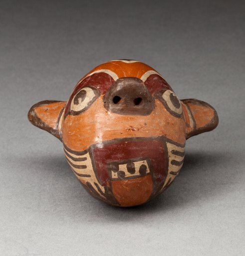 Miniature Vessel in the Form of a Feline Head