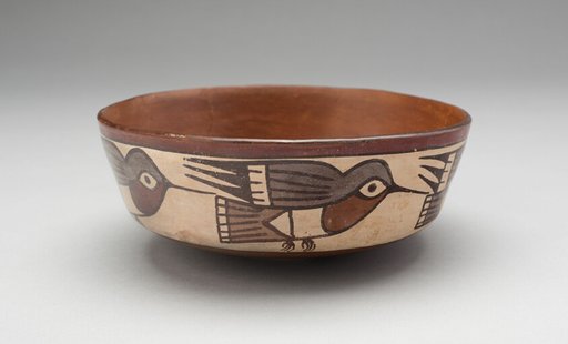 Bowl Depicting Hummingbirds