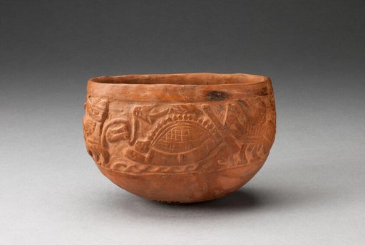 Cup with Raised Marine Scene