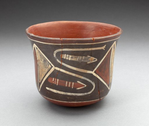 Cup with Diamond-Shape Geomeric Motifs