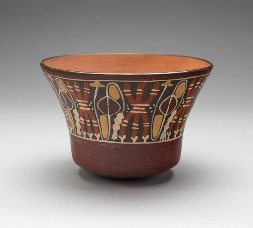 Bowl Depicting Bound Lances and Slings