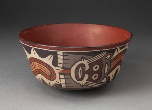 Bowl Depicting Composite Feline and Serpent
