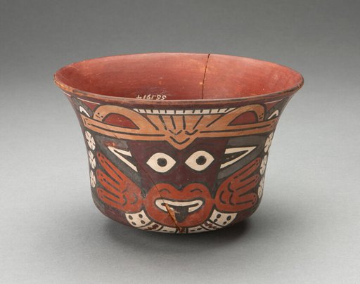 Bowl Depicting Costumed Ritual Performer
