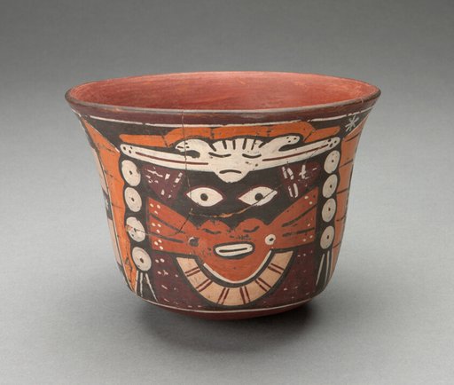 Bowl Depicting Costumed Ritual Performer
