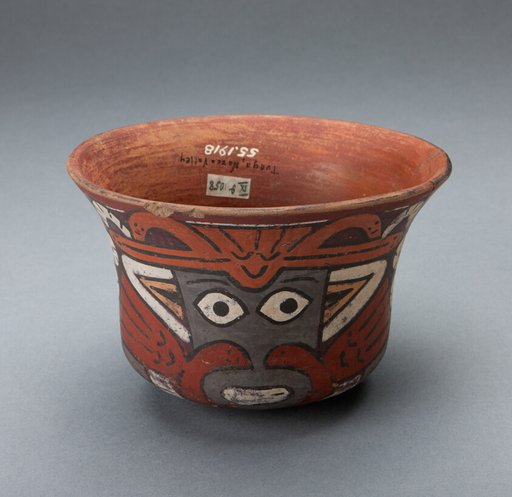 Cup Depicting Masked Ritual Performer