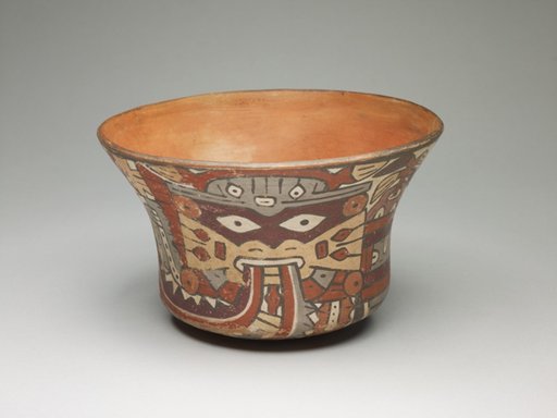 Small Bowl Depicting Costumed Ritual Performer