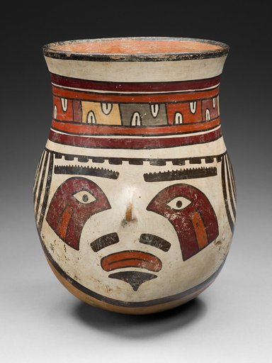 Beaker in the Form of a Head with Bold Eye Markings