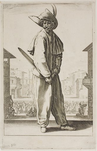 Zanni, from Three Italian Comedians