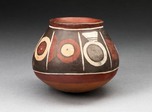 Bowl with a Horizontal Band of Circular Motifs