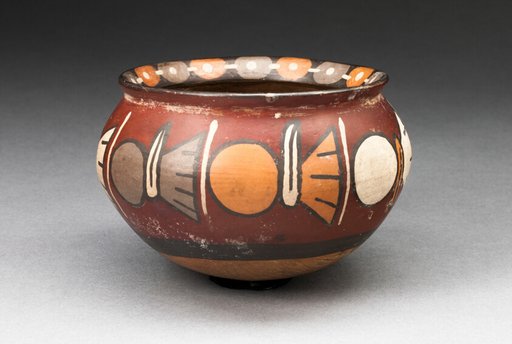 Bowl with a Horizontal Band of Repeated Abstract Motifs