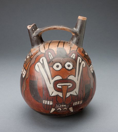 Vessel Depicting a Masked Ritual Performer