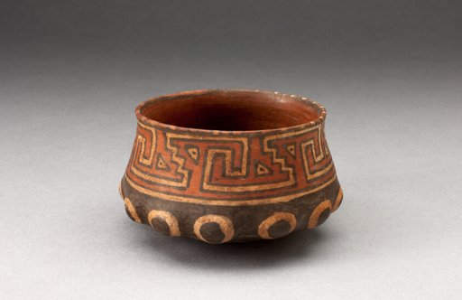 Miniature Bowl with Shaped Base and Geometric Motifs