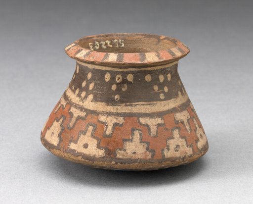 Miniature Jar with Textile-Like Pattern