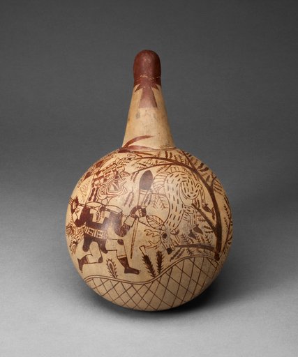 Ceremonial Vessel Depicting a Deer-Hunting Scene