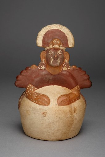 Vessel with a Spout Modeled in the Form of Figure, Possibly Ai-Apec, Costumed as a Crab