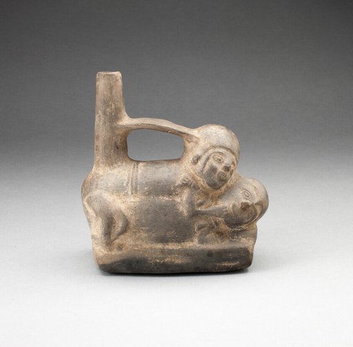 Stirrup Spout Vessel Depicing Erotic Scene