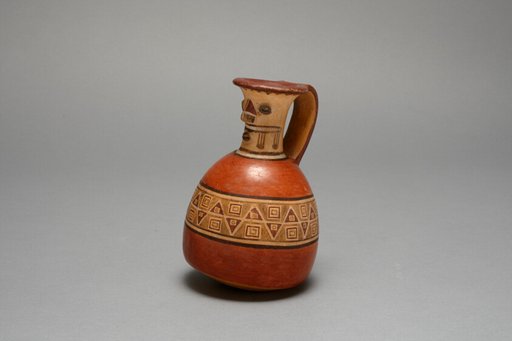 Vessel with Modeled and Painted Face on Neck