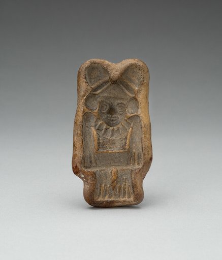 Mold for Male Figurine wearing Jewelry and Lobed Headdress