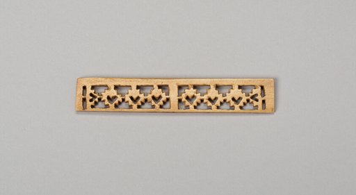 Balance-Beam Scale with Cut-Out Lattice-Like Design