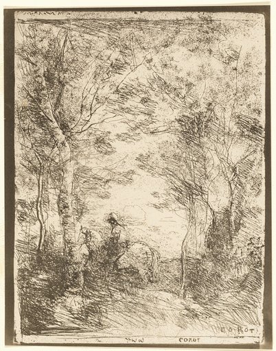 The Rider in the Woods, small plate