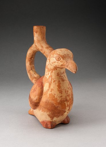 Handle Spout Vessel in Form of a Bird