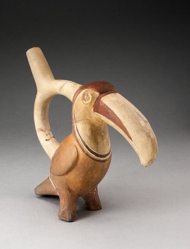 Handle Spout Vessel in Form of a Toucan