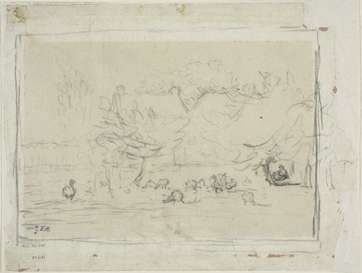 Geese in a Farmyard