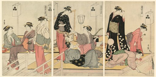 Cooling Off in the Evening at Shijogawara