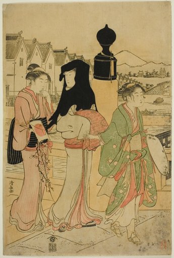Women Crossing Nihonbashi Bridge