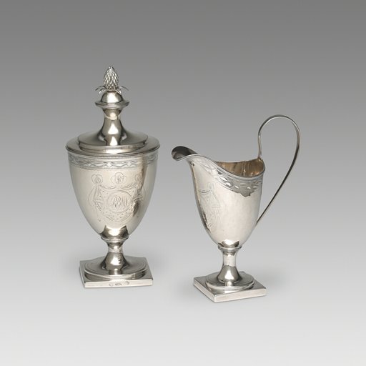 Sugar Urn and Cream Pot
