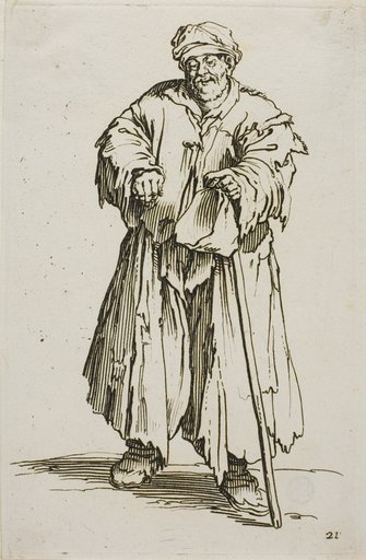 The Obese Beggar with Lowered Eyes, plate 21 from The Beggars