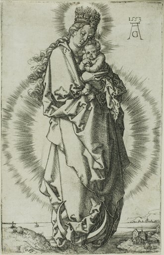 The Virgin and Child on a Crescent Moon