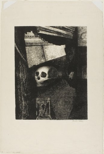 Through an Opening in the Wall, a Skull Appeared, plate 1 from Edmond Picard's Le Jure