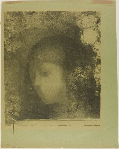 Child's Head With Flowers