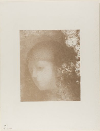 Child's Head With Flowers