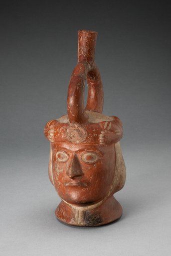 Portrait Vessel with Feline Headdress [Head of Feline is Missing]