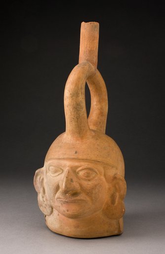 Portrait Vessel of a Figure with Large Disk Earflares