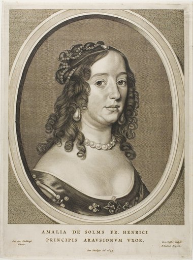 Amalia van Solms, wife of Frederick Henry, from Nine Portraits