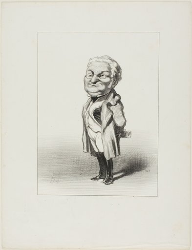 Thiers. Citizen Thiers Tries on the New Tail-Coat which Babin has Just Sent Him, plate 4 from Les Représentans Représentés