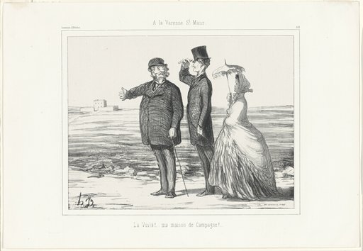 At Varenne, Saint-Maur. “There! My country house", plate 418 from Souvenirs d’artistes
