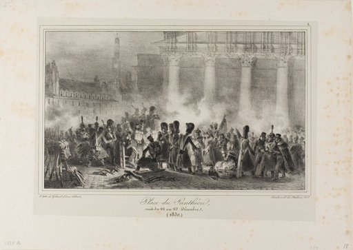 Place du Pantheon, Night of December 22 to 23, 1830