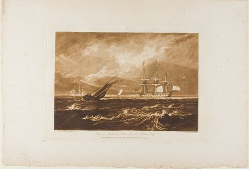 The Leader Sea Piece, plate 20 from Liber Studiorum