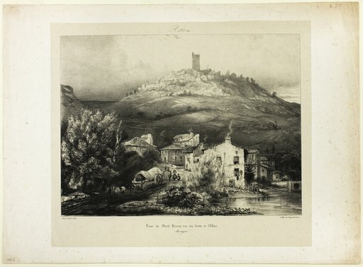 The Tower of Mont-Perrou, Seen from the Banks of the Allier (Auvergne)