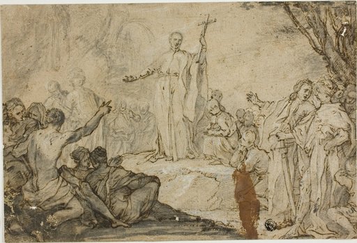 Saint Preaching to Heathens