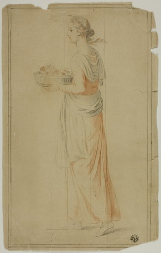 Standing Girl Holding Basket