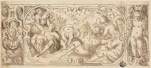 Design for Decorative Frieze with Joseph Interpreting His Dream to His Brothers