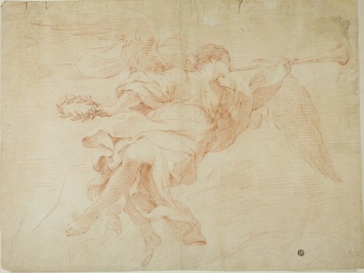 Angel with Trumpet and Wreath