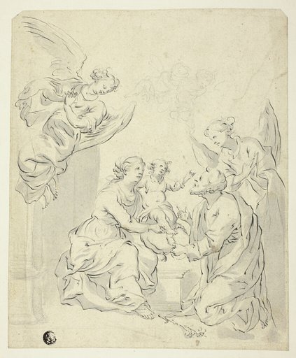 Holy Family with Angels